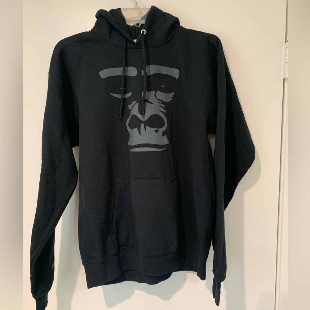 Gorilla shadow hooded sweatshirt with kangaroo pouch. San Diego Zoo